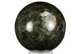 Flashy, Polished Labradorite Sphere - Madagascar #176576-6